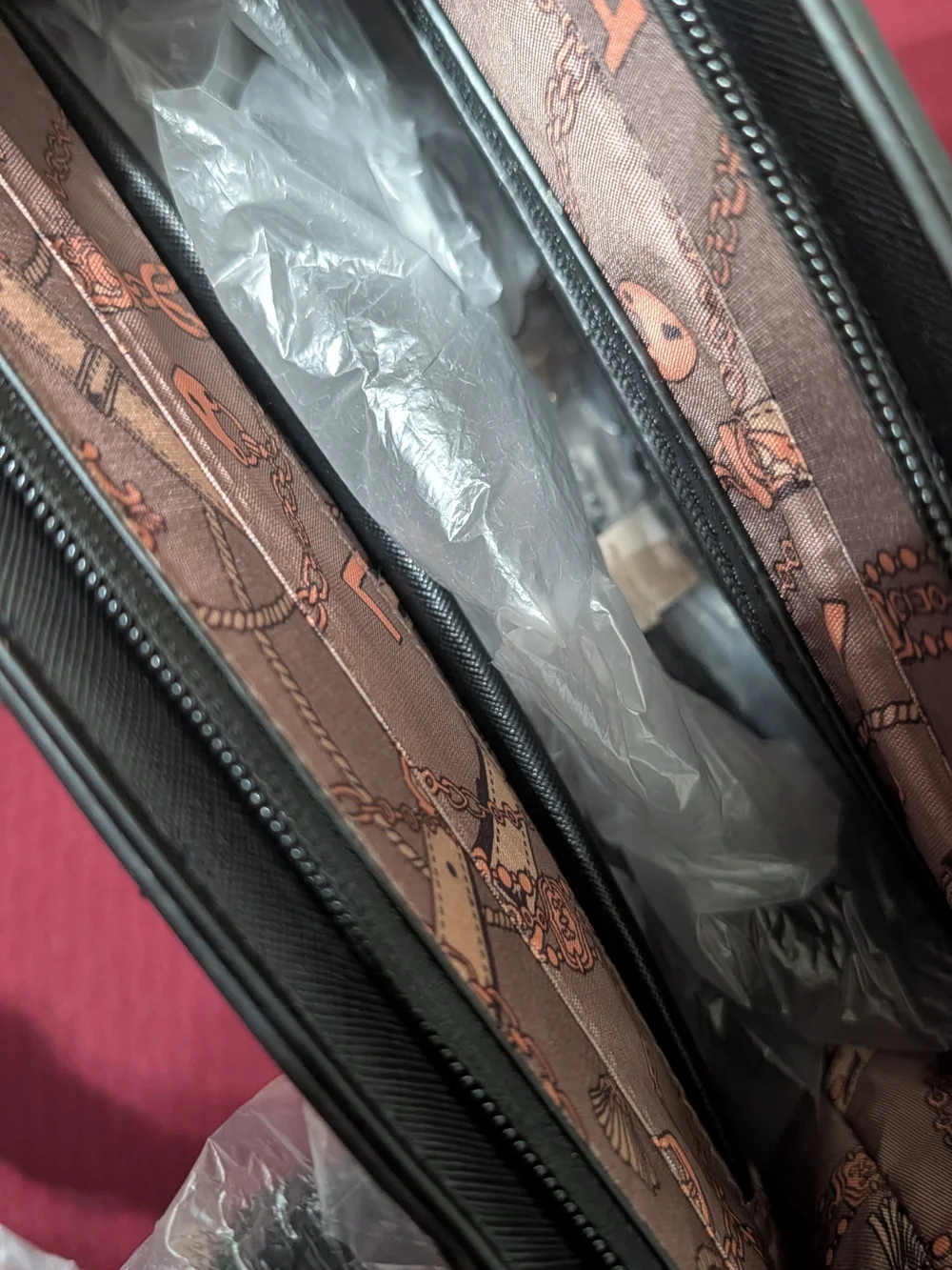 Black Structured Top-Handle Satchel Handbag